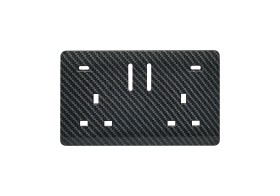 Carbon Fibre Spare Plate Wiring Accessories Trendi Decorative Screwless